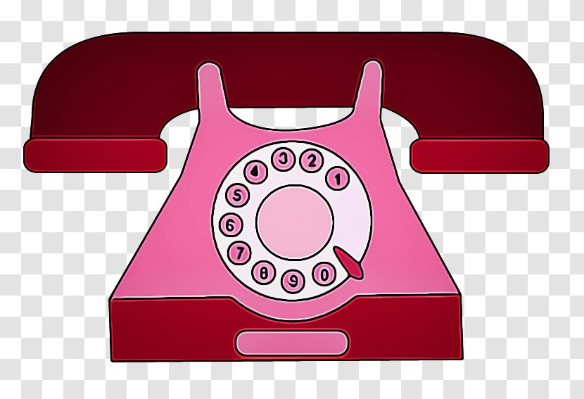 Pink Red Telephone T-shirt - Tshirt Transparent PNG