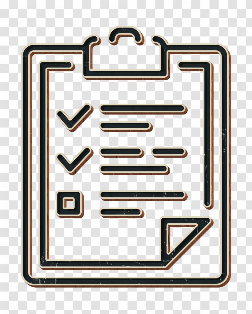 Check List Icon Clipboard - Rectangle Transparent PNG