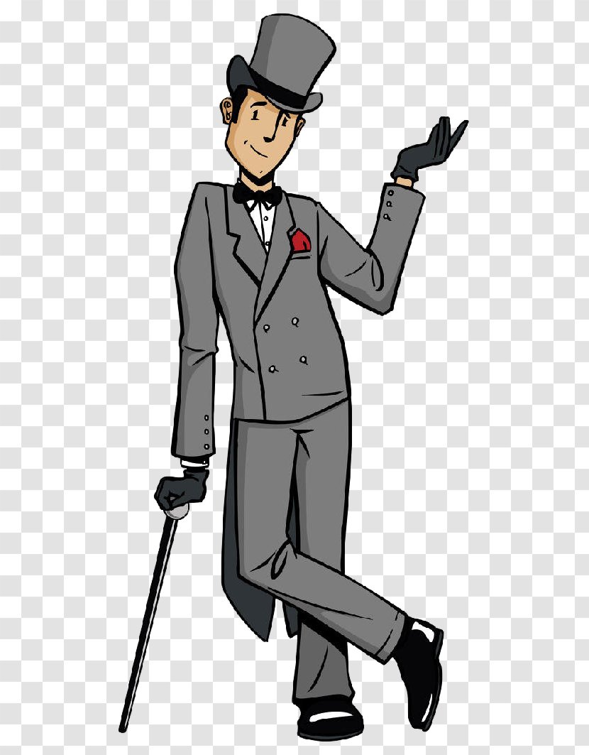 Top Hat Suit Bowler Drawing - Man Transparent PNG