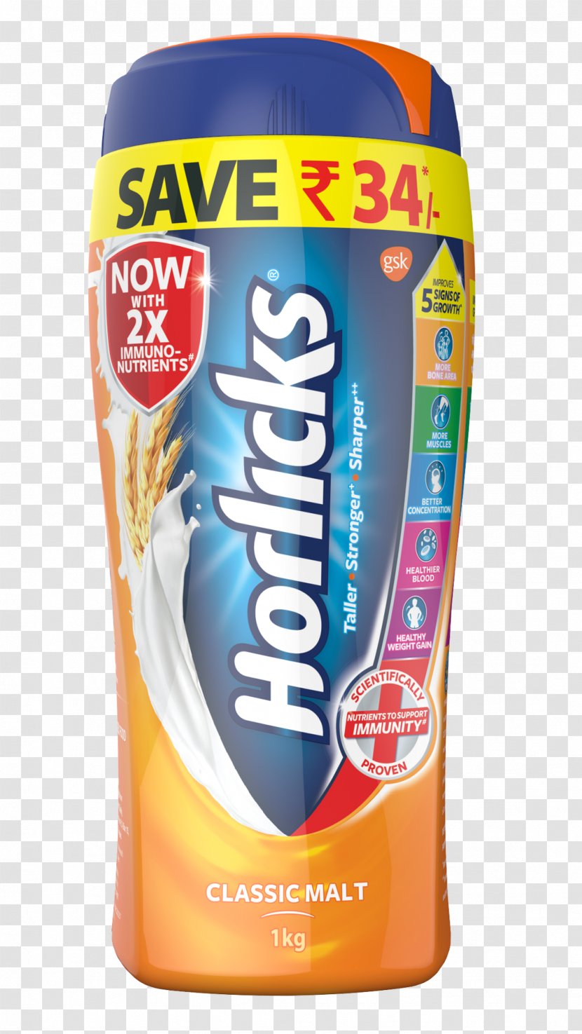 Horlicks Fizzy Drinks Bournvita Nutrition Health - Whole Grain Transparent PNG