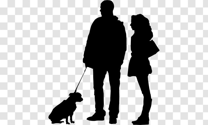 Dog Obedience Training Leash Black & White - Human Behavior - M Transparent PNG
