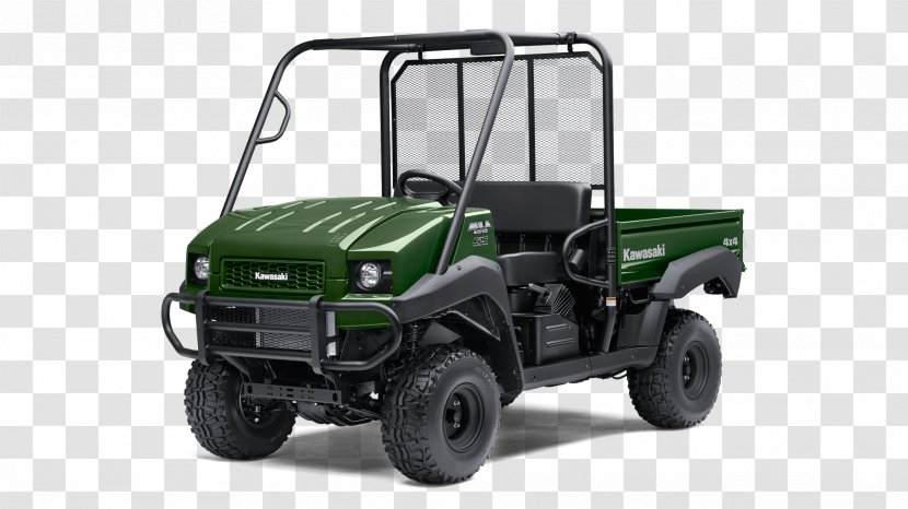 Kawasaki MULE Heavy Industries Motorcycle & Engine Four-wheel Drive Side By - Motor Vehicle Transparent PNG