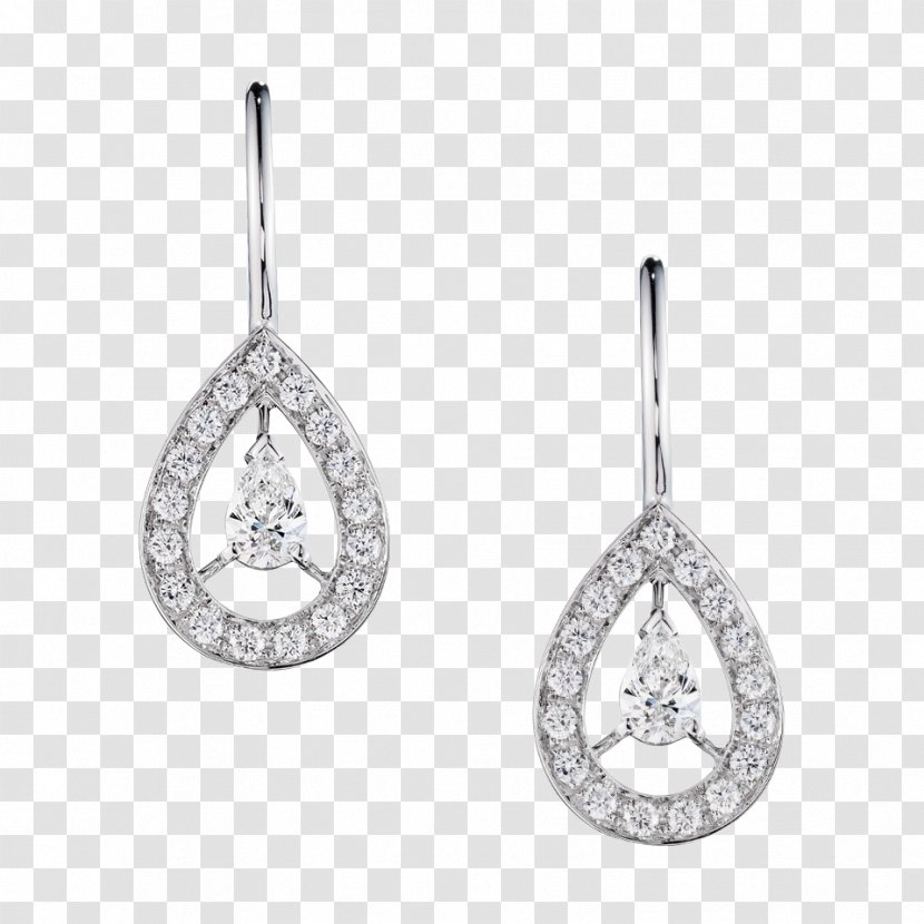 Earring Boucheron Jewellery Diamond - Floating Stones Transparent PNG