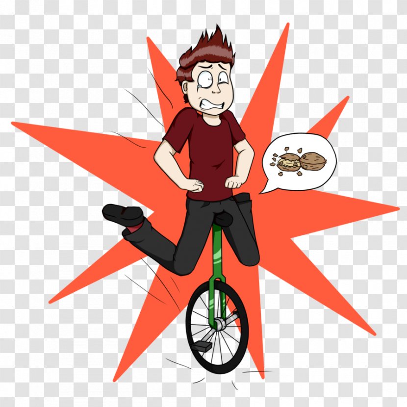 Vehicle Character Clip Art - Cartoon Unicycle Transparent PNG