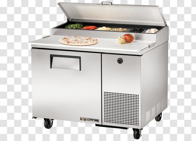 Pizza Table Refrigerator Refrigeration Restaurant - Kitchen Appliance Transparent PNG