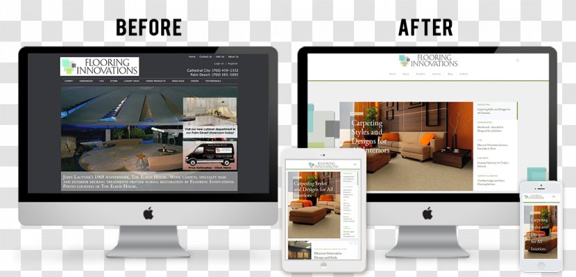 Responsive Web Design Imagine It! Media Digital Marketing - Advertising - Before And After Transparent PNG