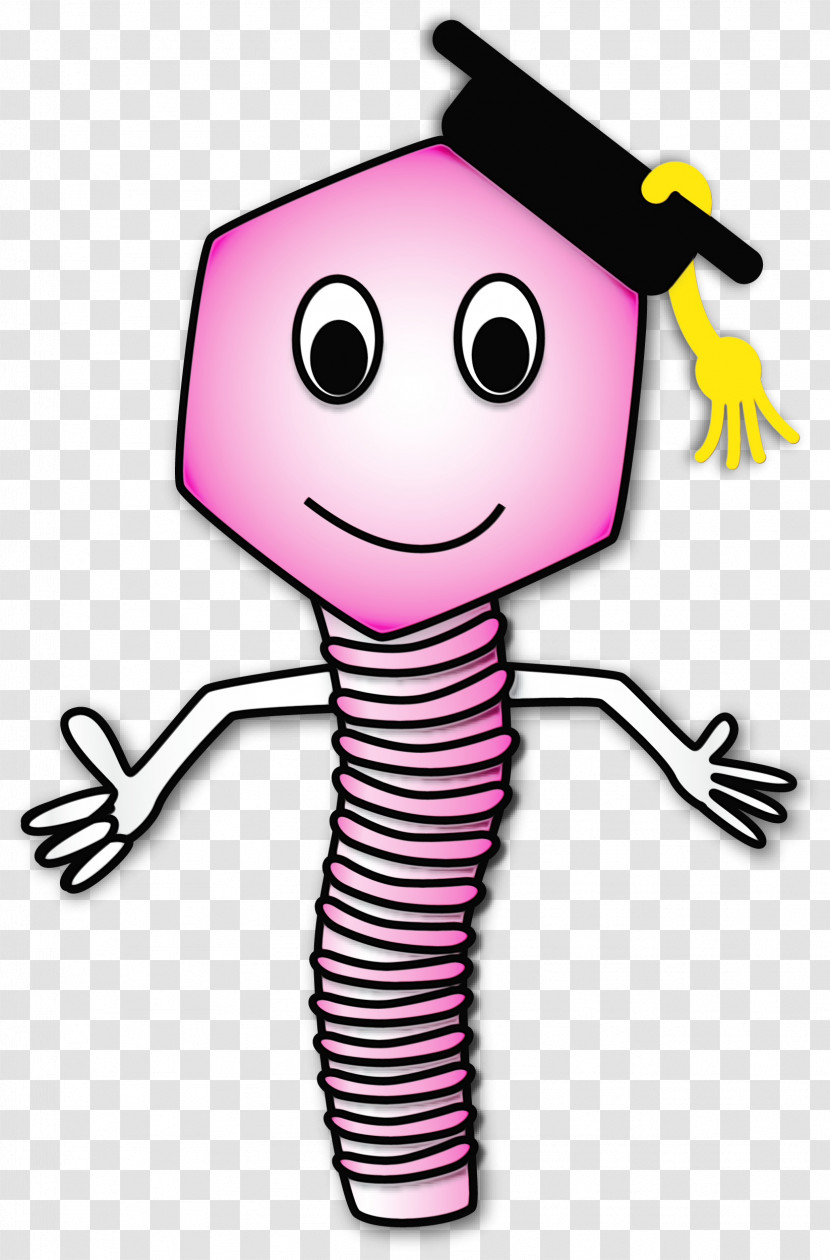 Character Pink M Line Meter Character Created By Transparent PNG