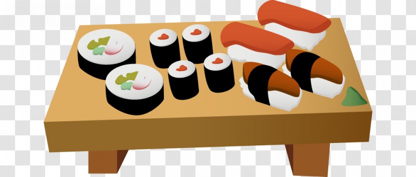Japanese Cuisine Sushi Unagi California Roll Restaurant - Platter Transparent PNG