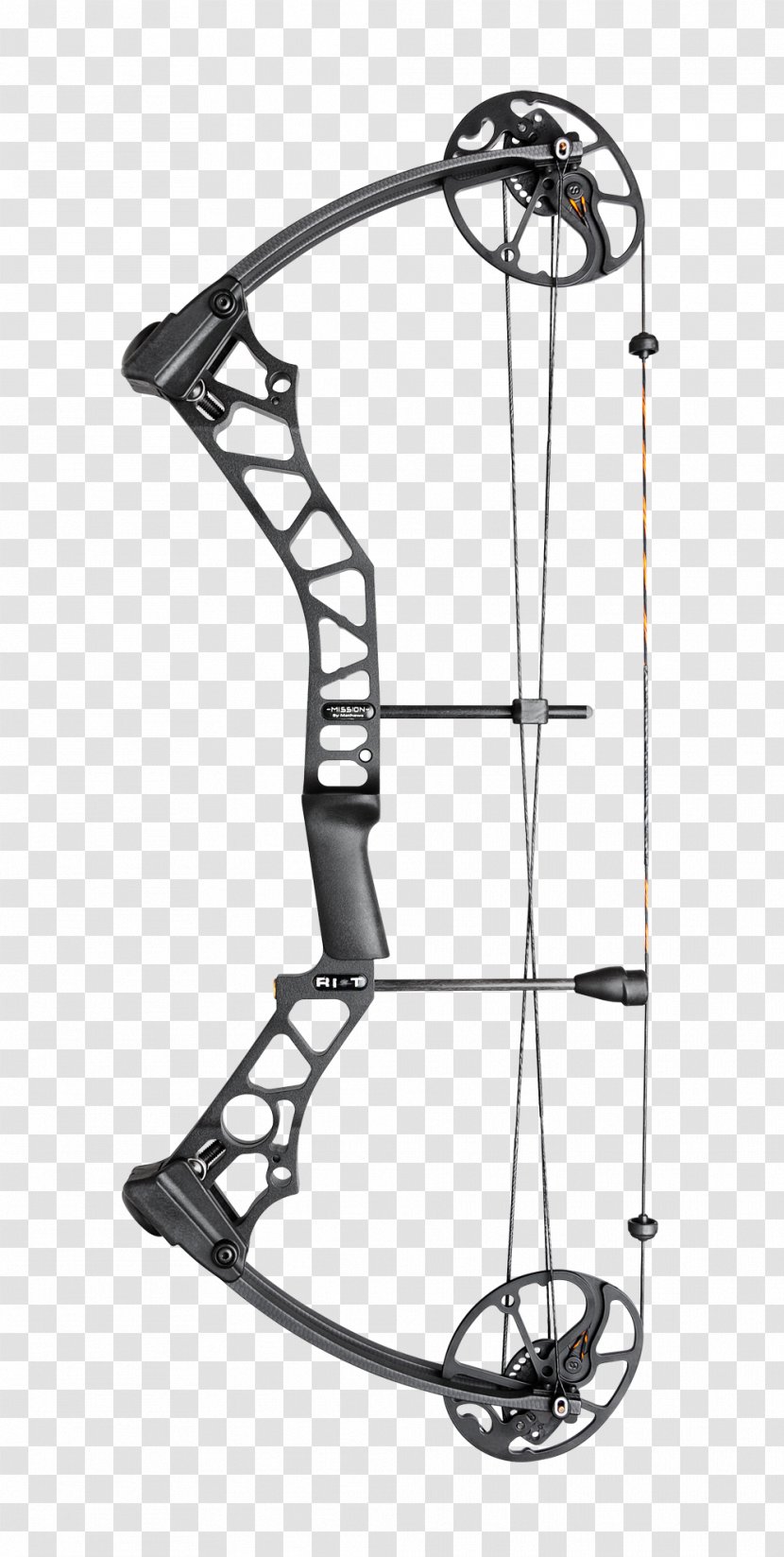 Compound Bows Bow And Arrow Archery Hunting - Black White Transparent PNG