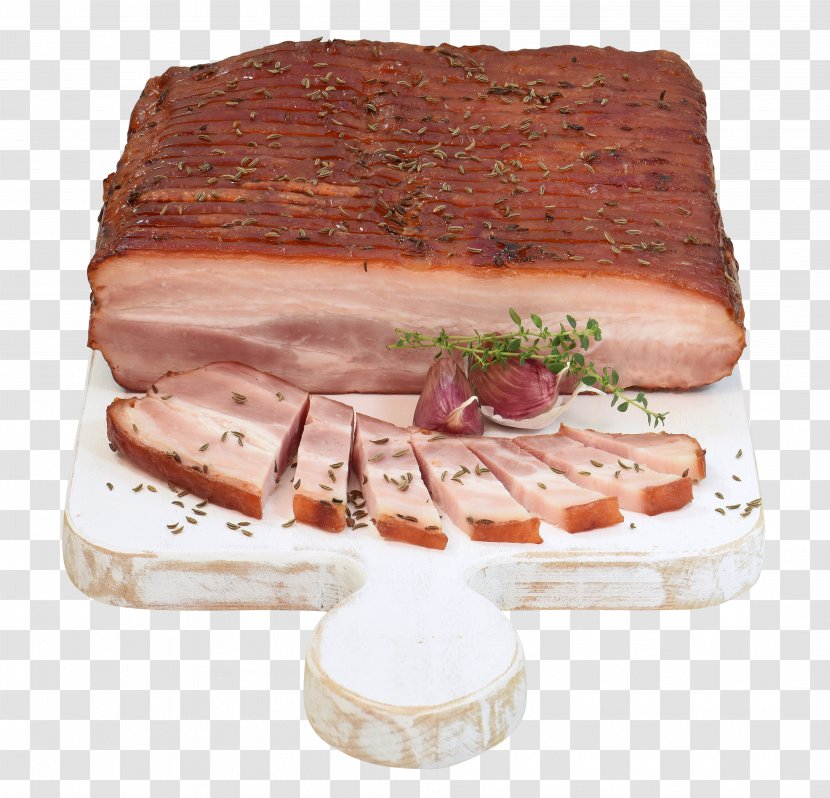 Back Bacon Bayonne Ham Prosciutto - Animal Source Foods Transparent PNG