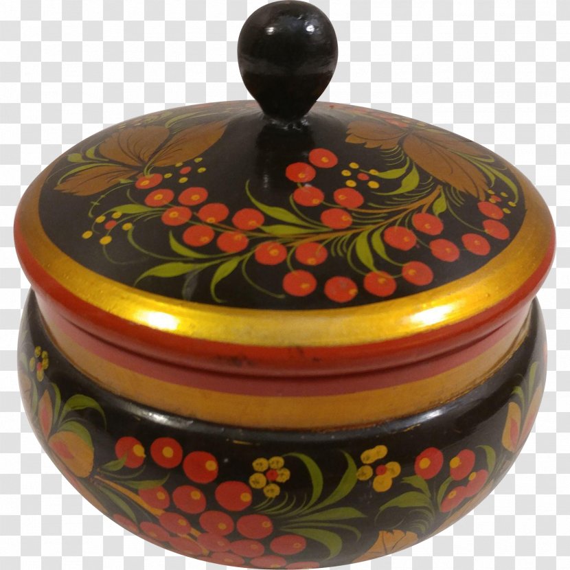 Ceramic Pottery Lid Tableware Bowl - Hand Painted Boxes Transparent PNG