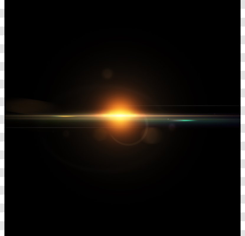 Earth Light Atmosphere Sky Astronomy - Lens Flare - Orange Lense Transparent PNG