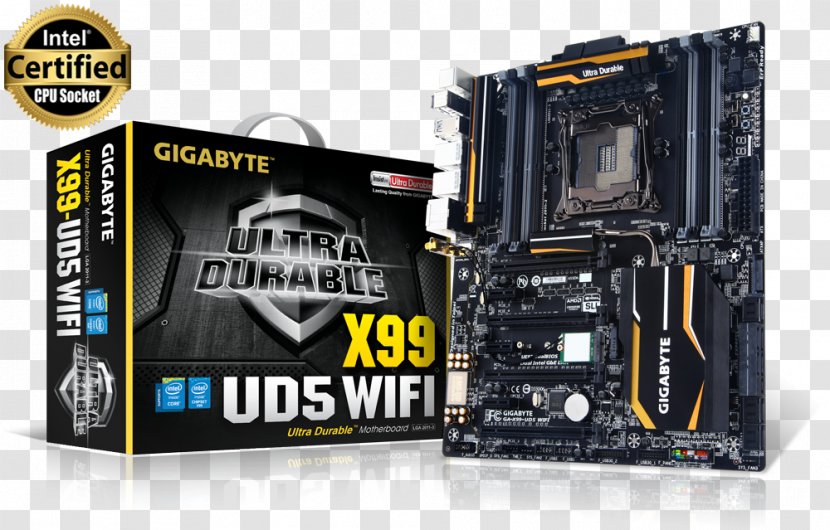 Intel X99 LGA 2011 Motherboard DDR4 SDRAM Gigabyte GA-X99-UD4 - Ddr4 Sdram - Amplifier Transparent PNG