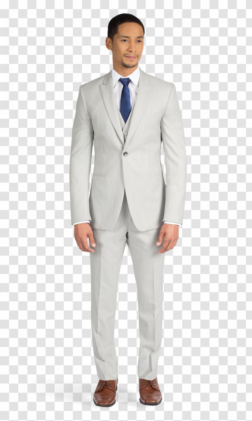 Tuxedo Suit Lapel Ike Behar Dress - Necktie - White Transparent PNG