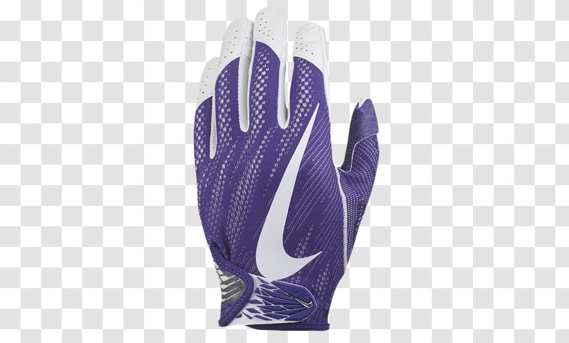 purple nike football gloves