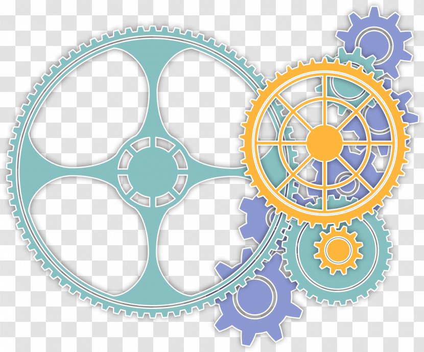 Gear Color Wheel Clip Art - Steampunk Transparent PNG