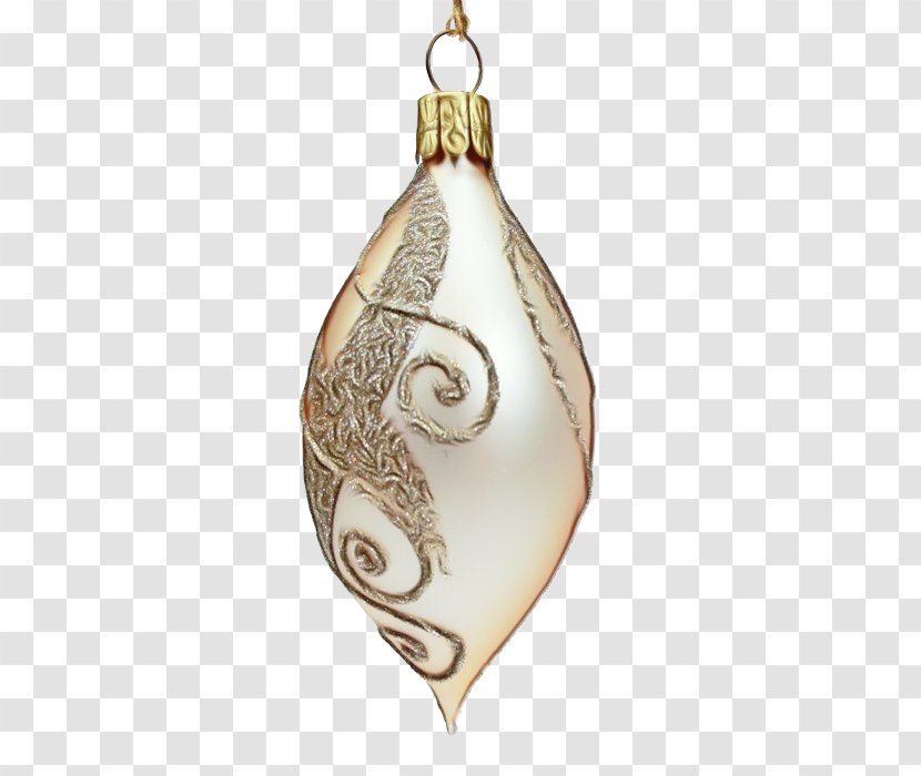 Ornament Beige Jewellery Pendant Holiday - Metal Transparent PNG