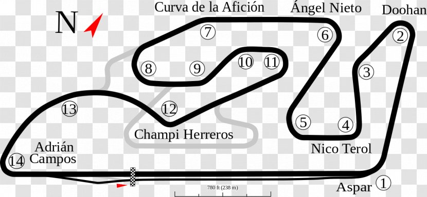 Circuit Ricardo Tormo Cheste Circuito De Kotarr Jerez Race Track - Valencian Community - Rocky Balboa Transparent PNG