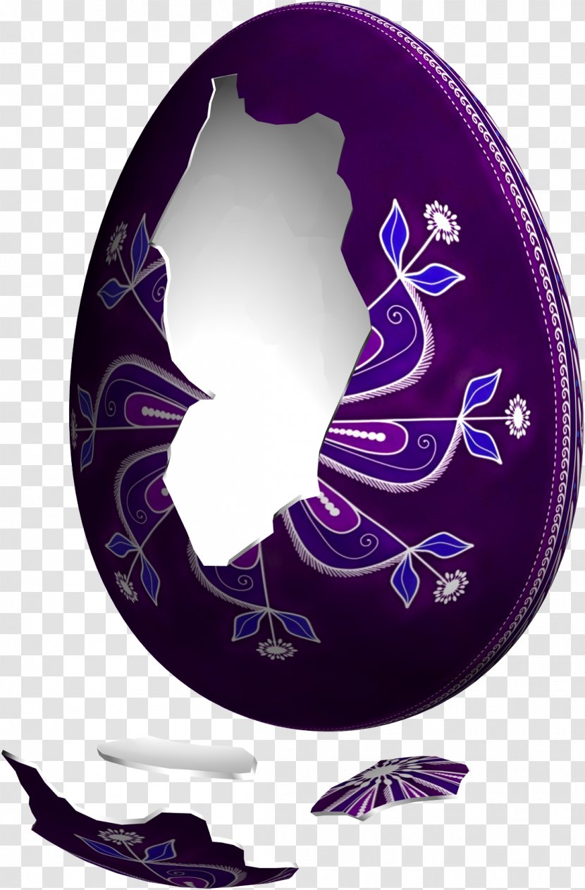 Easter Egg Clip Art - Purple - Shell Transparent PNG