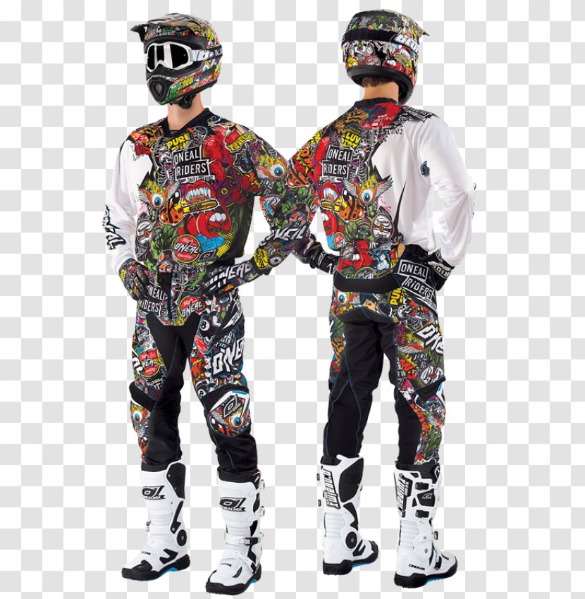 Motocross Jersey Pants Clothing Motorcycle - Multi-style Uniforms Transparent PNG
