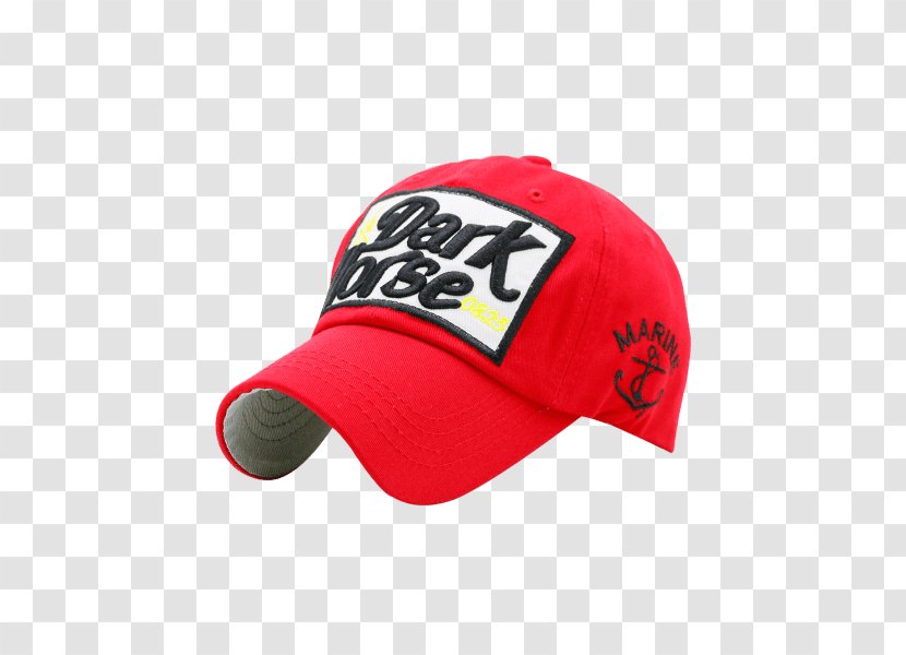 Baseball Cap Hat Embroidery - Red Transparent PNG