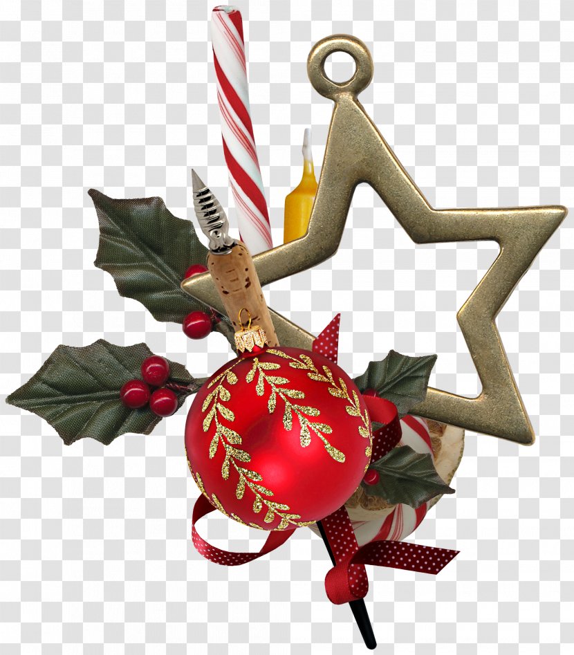 Christmas Santa Claus Clip Art - Holiday Ornament - Star Decoration Material Transparent PNG