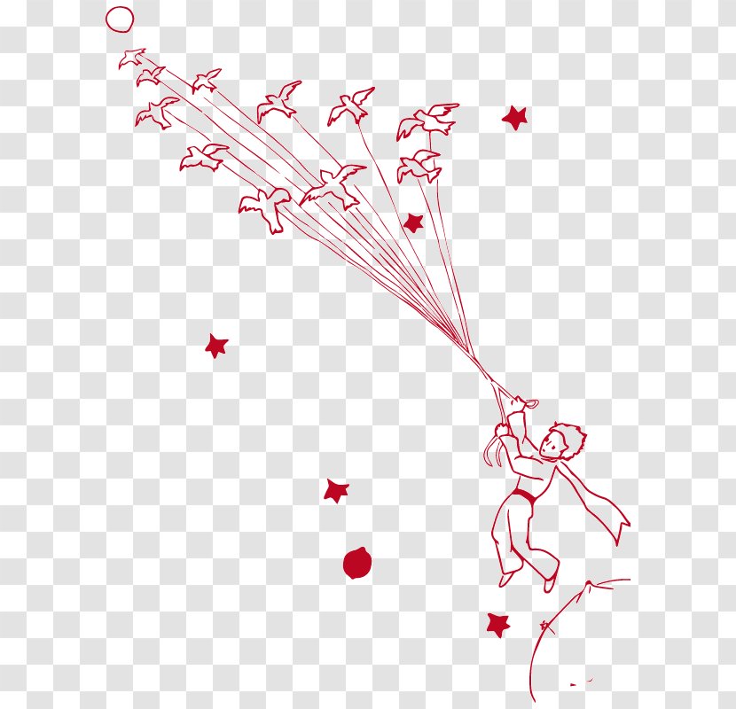 The Little Prince Coloring Book Child Free - Red Transparent PNG