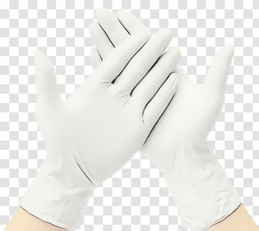 Glove White Personal Protective Equipment Hand Safety Glove Transparent PNG