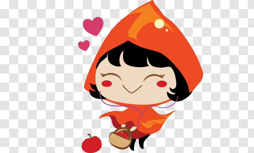 Emoji Sticker Little Red Riding Hood AppAdvice.com - Cartoon Transparent PNG