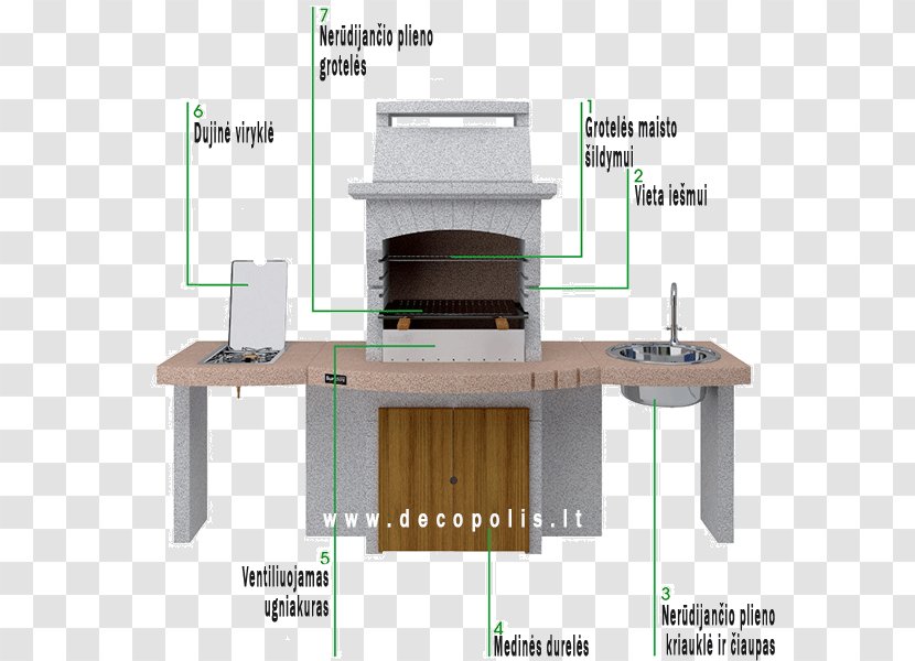Barbecue Oven Masonry Wood Charcoal Transparent PNG
