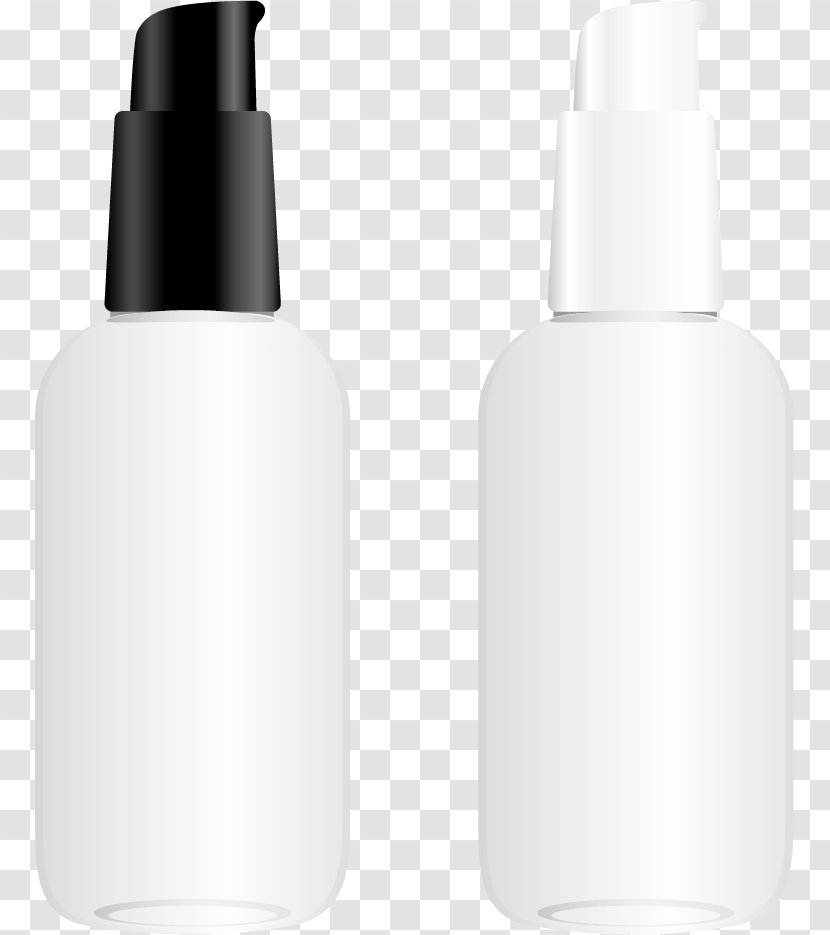 Glass Bottle Plastic Liquid - Blank Cosmetic Packaging Vector Design Transparent PNG