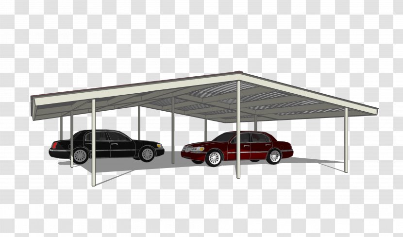 Roof Carport Canopy Gable Garage - Metal - Lines Transparent PNG