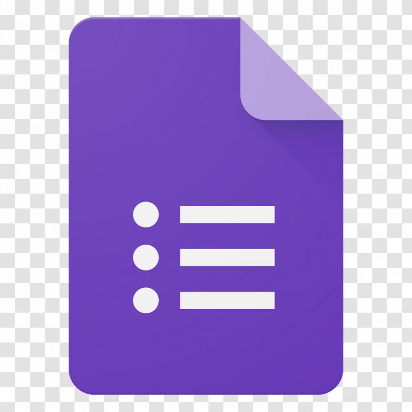 Google Surveys Docs G Suite Form - Violet - Formed Transparent PNG