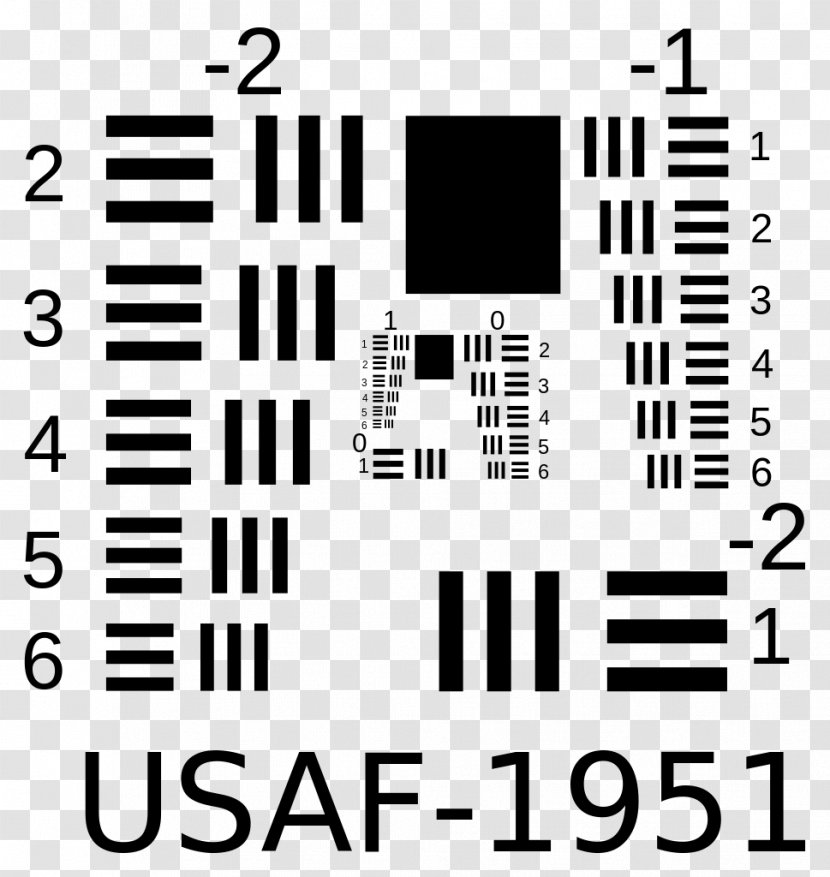 1951 USAF Resolution Test Chart United States Air Force Image Scanner Card - Flower Transparent PNG