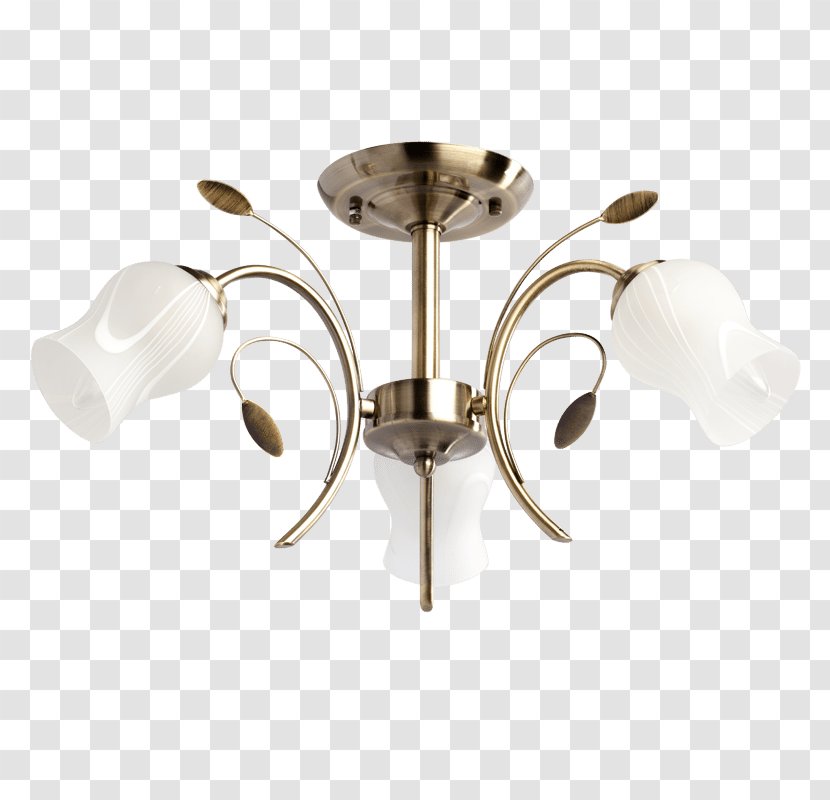 Chandelier Light Sconce Flora De Markt - Brass Transparent PNG