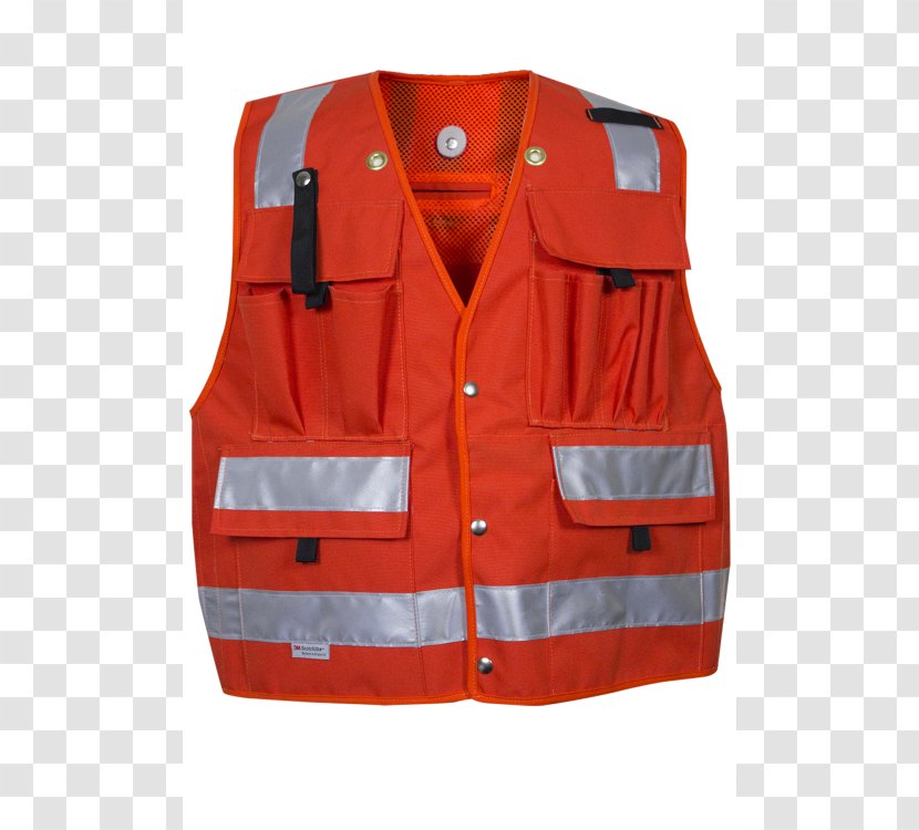 Gilets High-visibility Clothing Forestry Outerwear - Pocket - Safety Jacket Transparent PNG