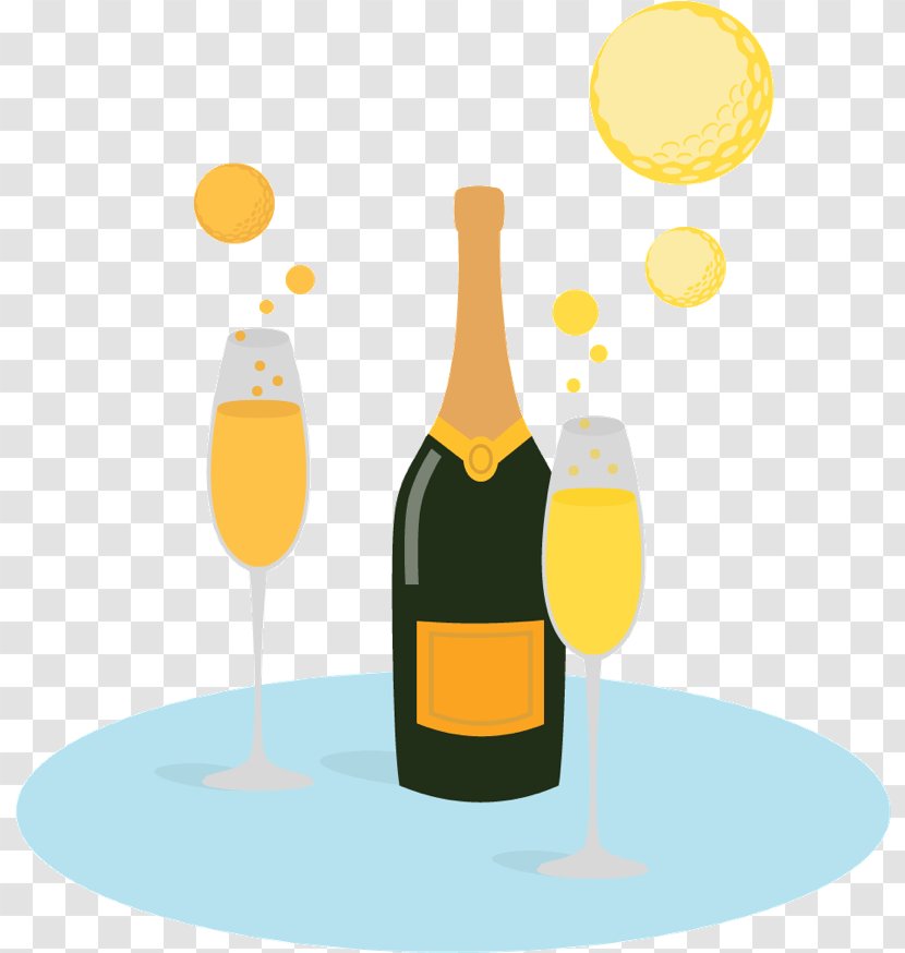 Champagne Wine Sandvig Minigolf Glass Bottle - Liquid Transparent PNG