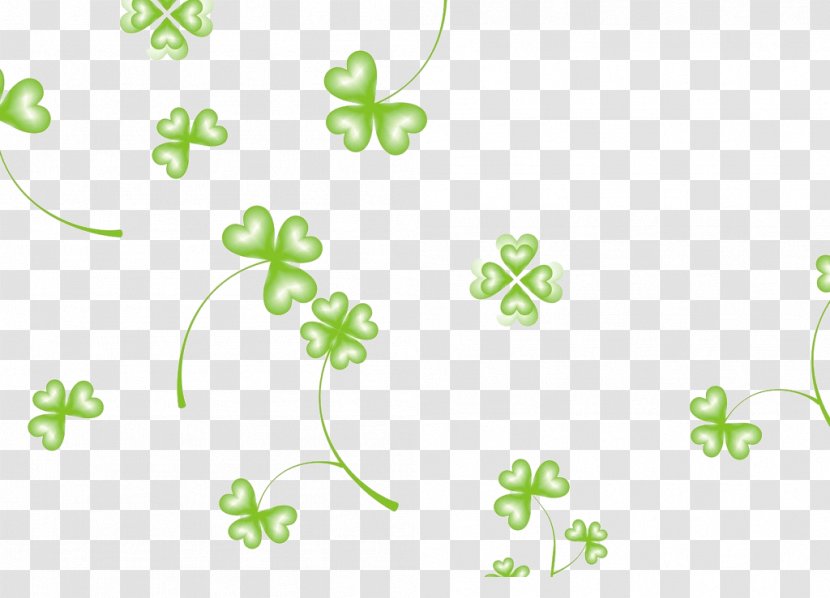 Four-leaf Clover - Yellow - Background Picture Material Transparent PNG