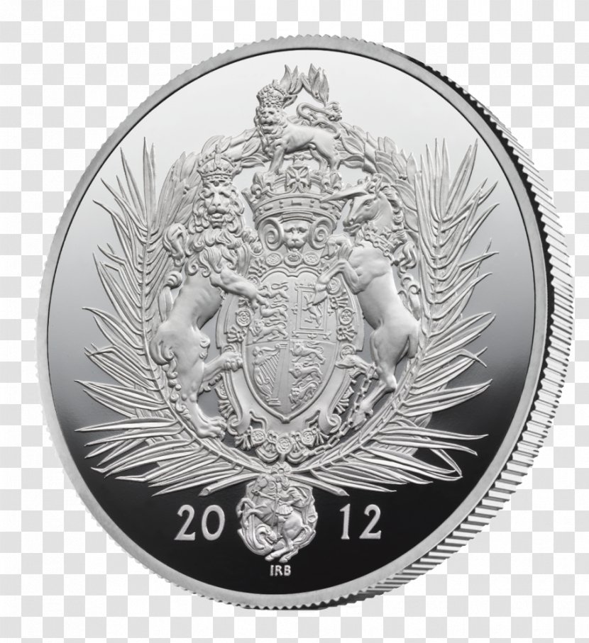 Gold Coin Royal Mint Diamond Jubilee Of Queen Elizabeth II - Sterling Silver Transparent PNG