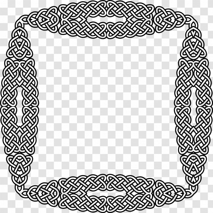 Celtic Knot Black And White Clip Art - Headgear Transparent PNG