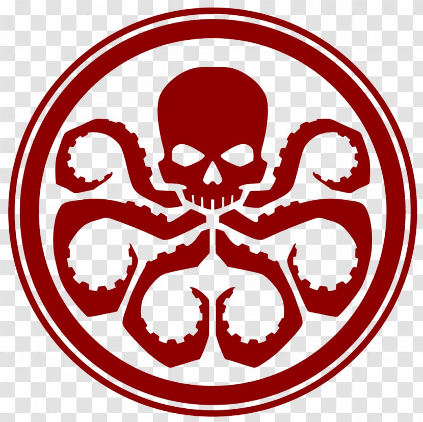 Red Skull Captain America Hydra Logo Symbol - Summon Night To Transparent PNG