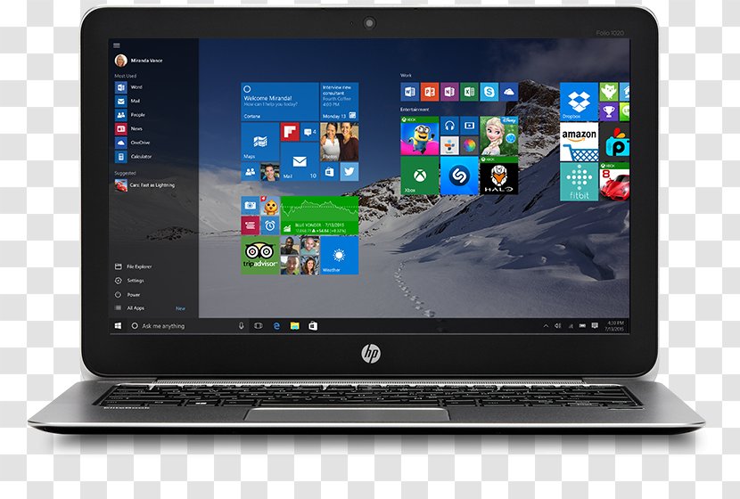 Laptop Hewlett-Packard Netbook HP Pavilion Intel - Screen - Enterprise SloganWin-win Transparent PNG