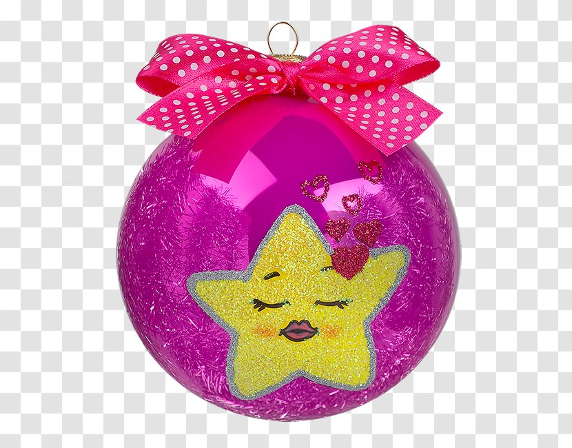Bombka Christmas Ornament Reindeer Tree Pink - Magenta Transparent PNG