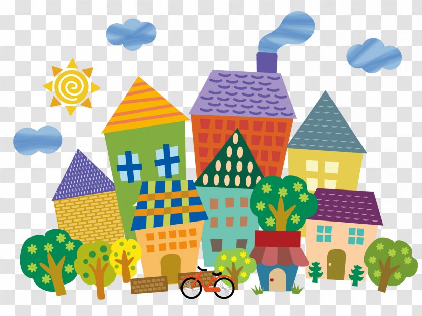 Illustration Painting Copyright-free Public Domain Image - Photography - Cute Town Square Transparent PNG