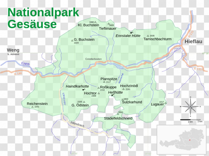 Hochtor Weng Im Gesäuse Ennstal Alps Nationalpark Kalkalpen - Austria - Park Transparent PNG