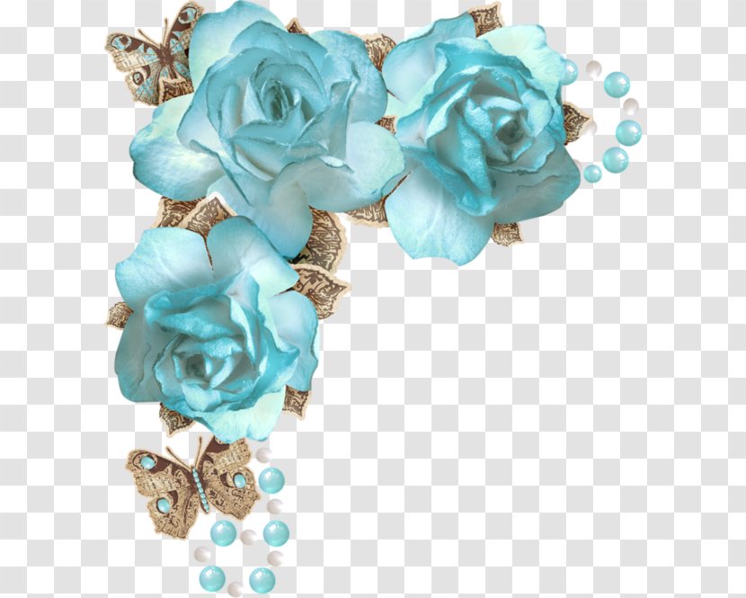 Flower Blue Rose Garden Roses Floral Design Clip Art - Jewellery - Continental Corner Beautifully Transparent PNG