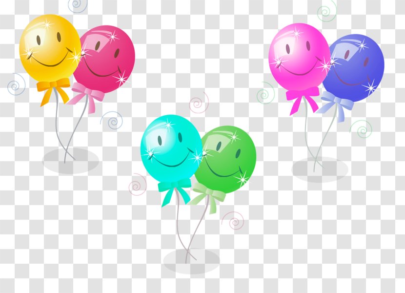 Balloon Birthday Clip Art - Party Supply - Smiley Face Doll Transparent PNG