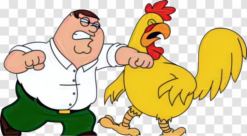 Peter Griffin Ernie The Giant Chicken Stewie Meg Brian - Cartoon - Rooster Transparent PNG