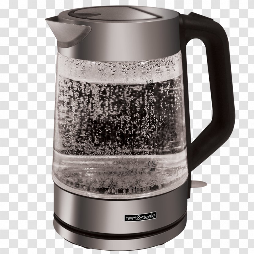 KitchenAid 1.7l Electric Kettle With LED Display Coffeemaker Jug - Glass Transparent PNG