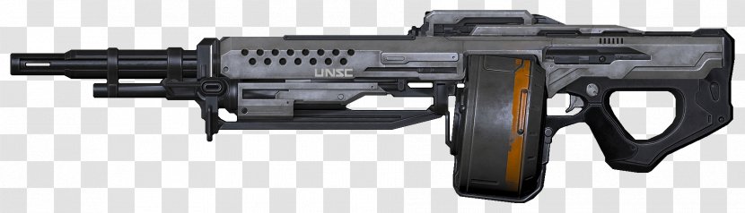 Halo 5: Guardians 4 Squad Automatic Weapon Firearm - Frame - Machine Gun Transparent PNG